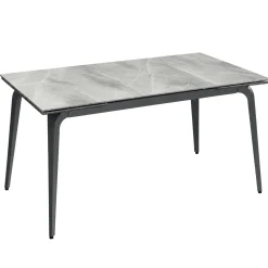 Table extensible céramique grise marbrée 160-240 cm LORA