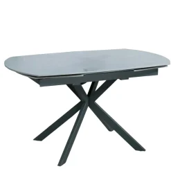 Table extensible céramique grise pied mikado 140-200 cm OTTAWA