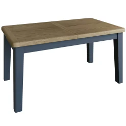 Table extensible en bois finition bleu profond 180-230 cm HOVE