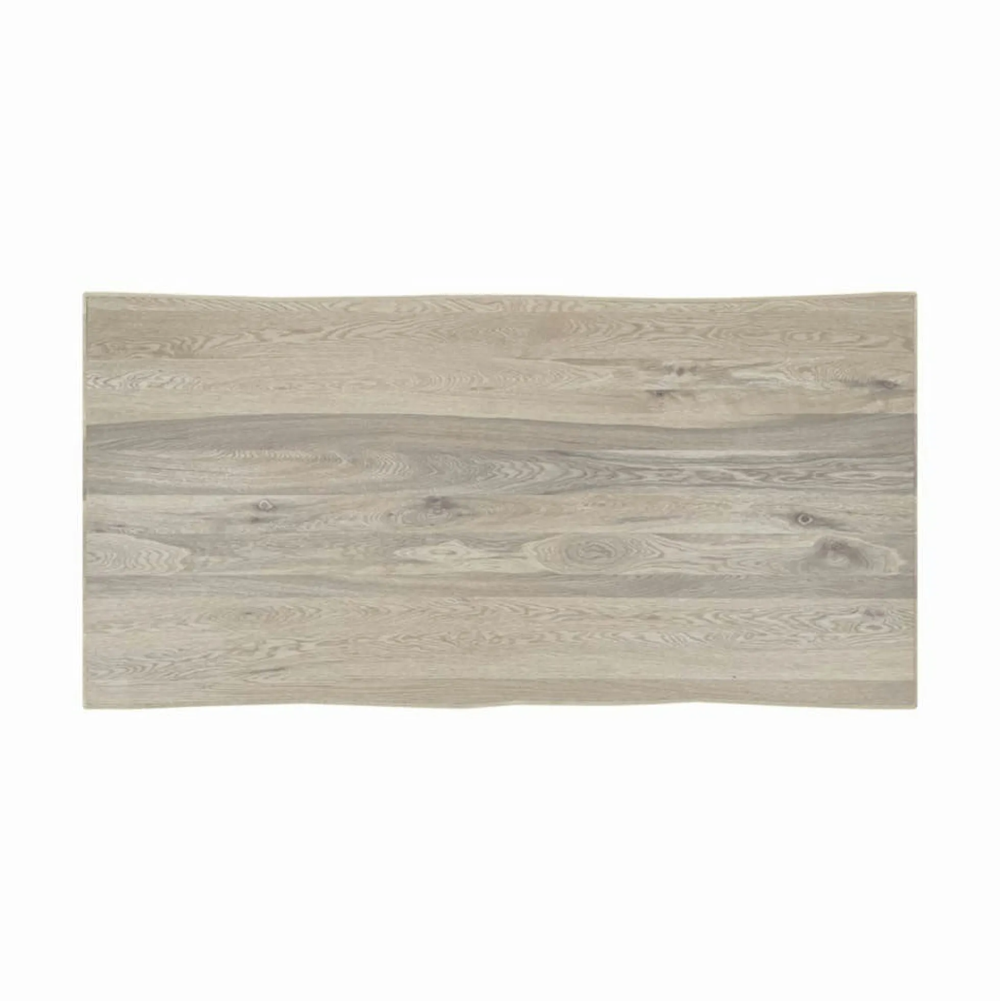Table extensible en chêne blanc bords naturels 160 cm ETNA