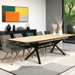 Table extensible en chêne blanc 200-290 cm ZONZA