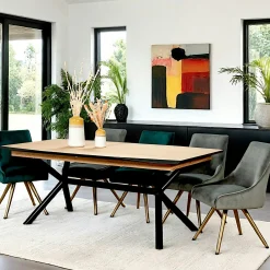 Table extensible en chêne blanc 200-290 cm ZONZA