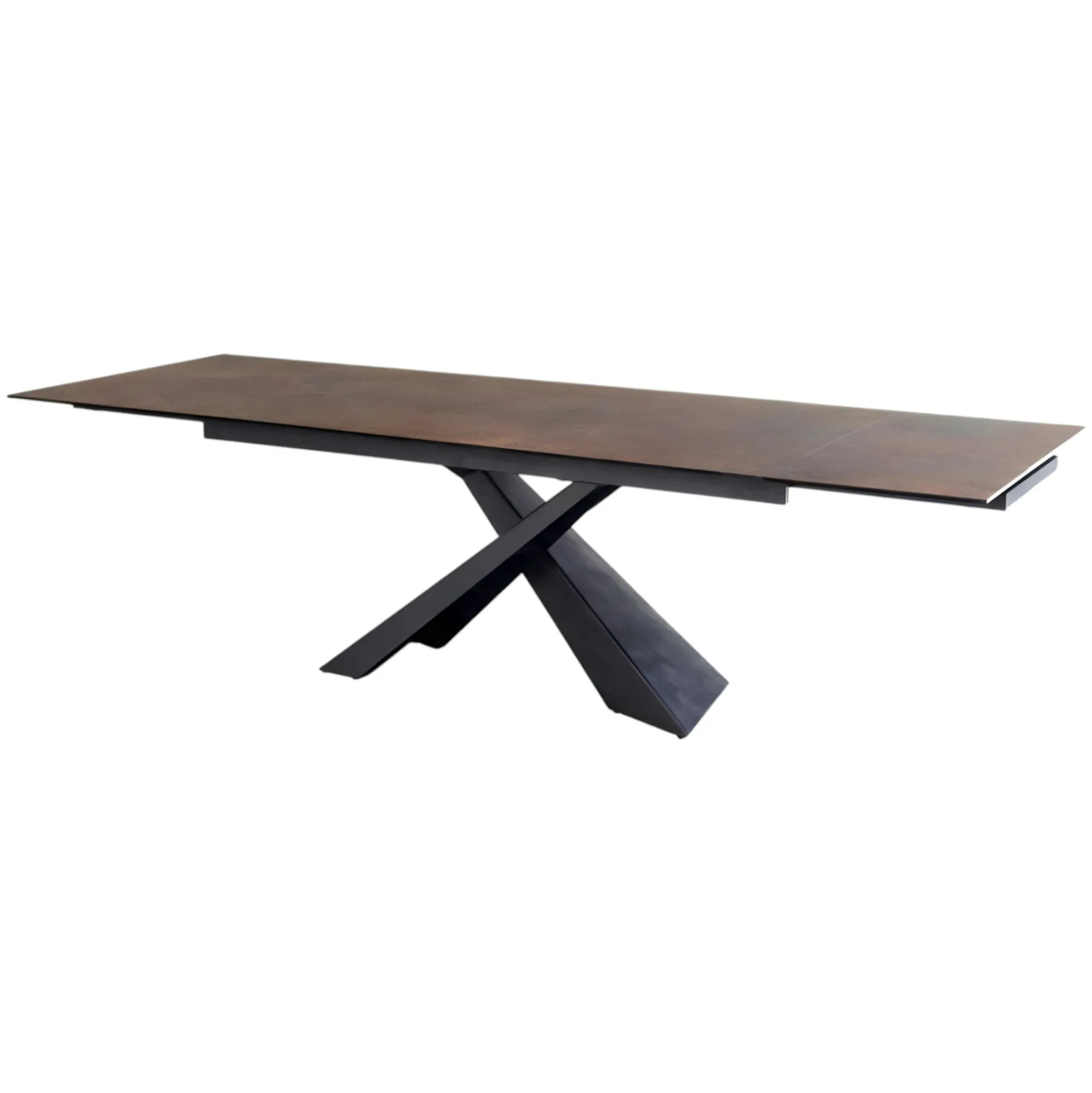 Table extensible en céramique effet rouille 180-280 cm LOMBARDIE