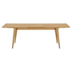 Table extensible en placage chêne clair 180-230 cm TARAZ