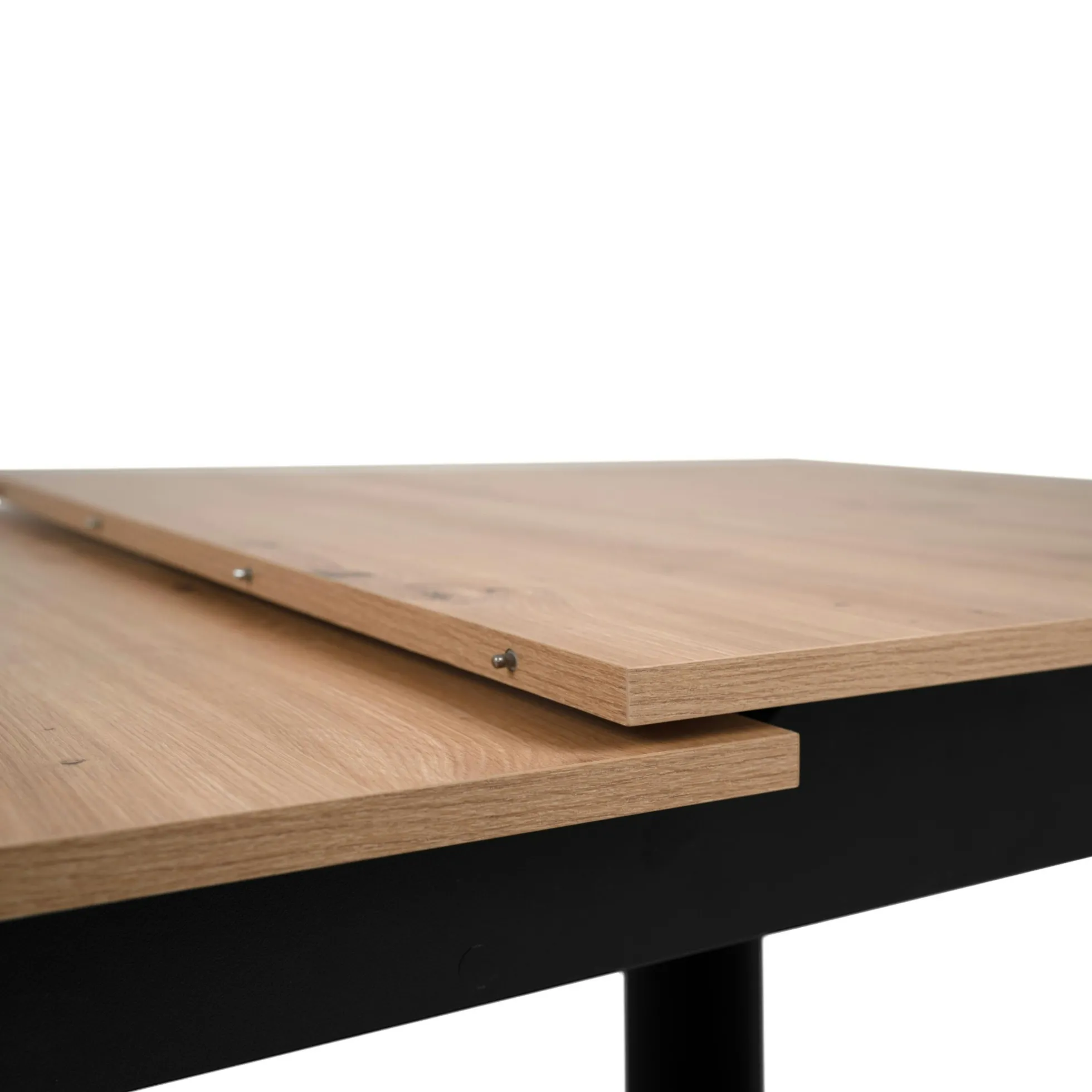 Table extensible moderne style loft 125-165 cm ALVA