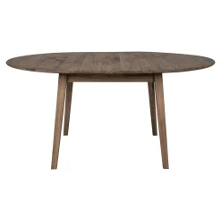 Table extensible ronde en bois brun 118-158 cm SAVONE