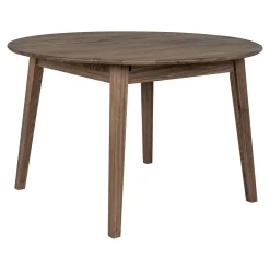 Table extensible ronde en bois brun 118-158 cm SAVONE