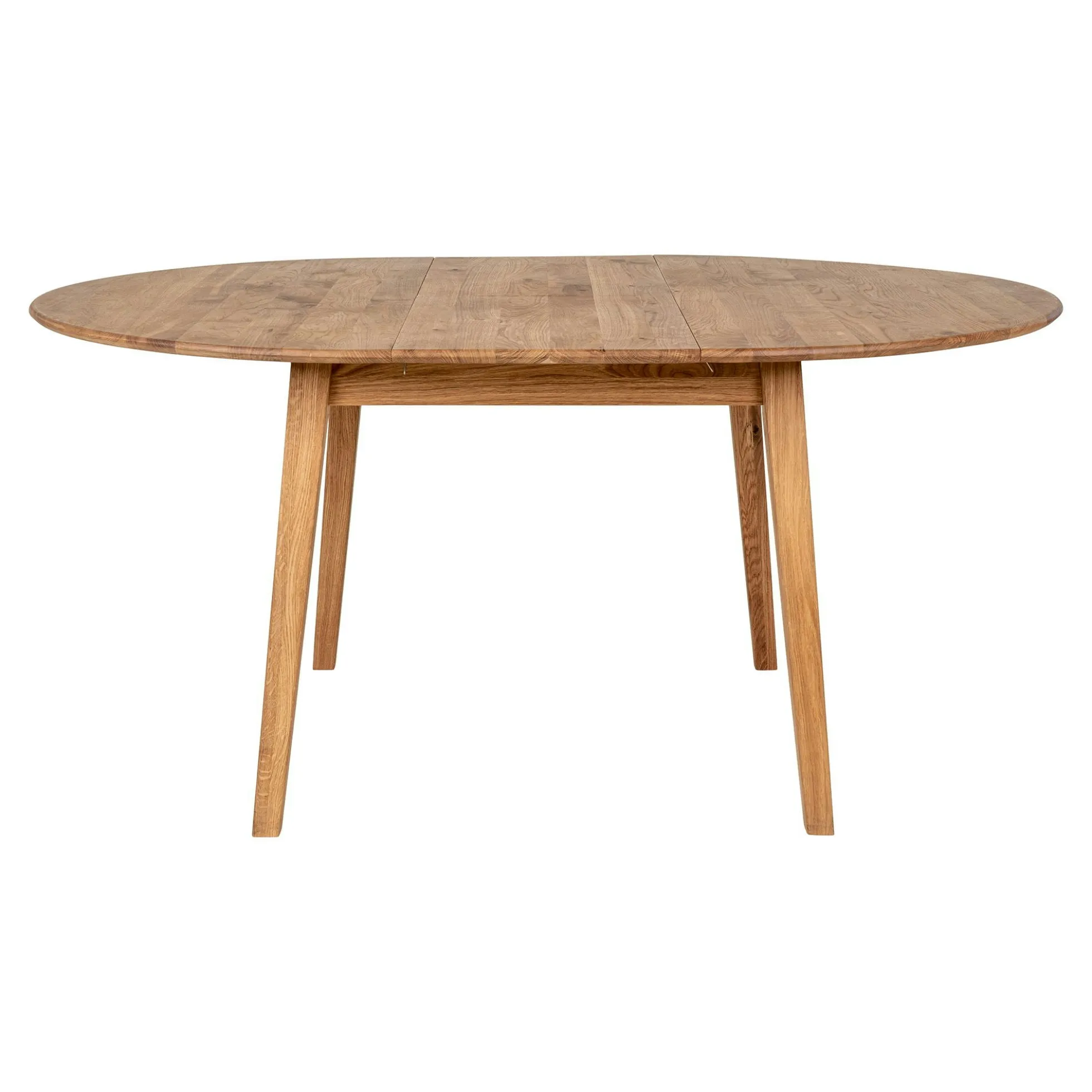 Table extensible ronde en bois clair 118-158 cm SAVONE