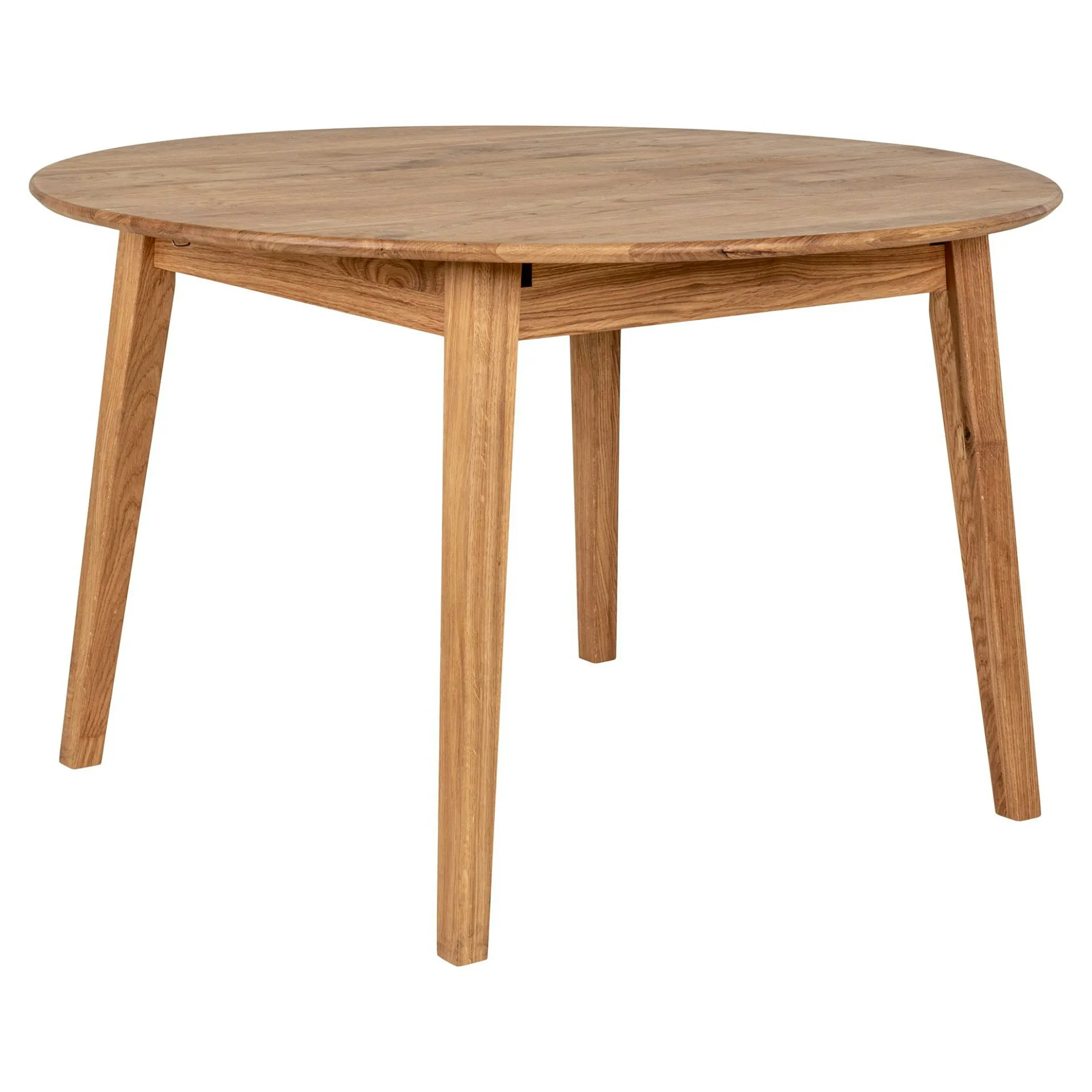 Table extensible ronde en bois clair 118-158 cm SAVONE