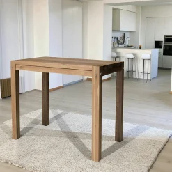 Table haute de cuisine en bois - plateau chêne 150 cm FJORD