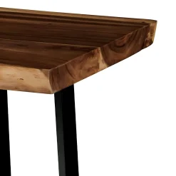 Table haute en bois de suar massif 140 cm NAUTA