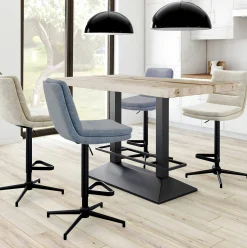 Table haute en chêne blanc 160 cm PALERME