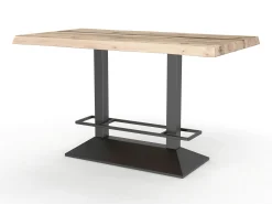 Table haute en chêne blanc 160 cm PALERME