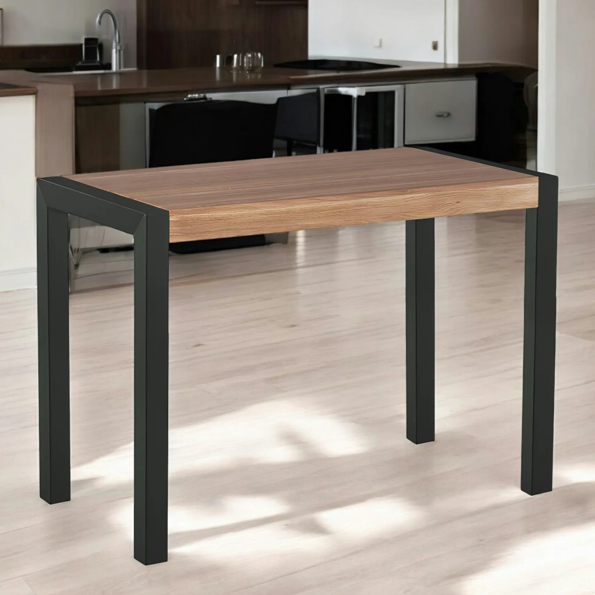 Table haute en chêne huilé 150 cm FERSCOTT 2