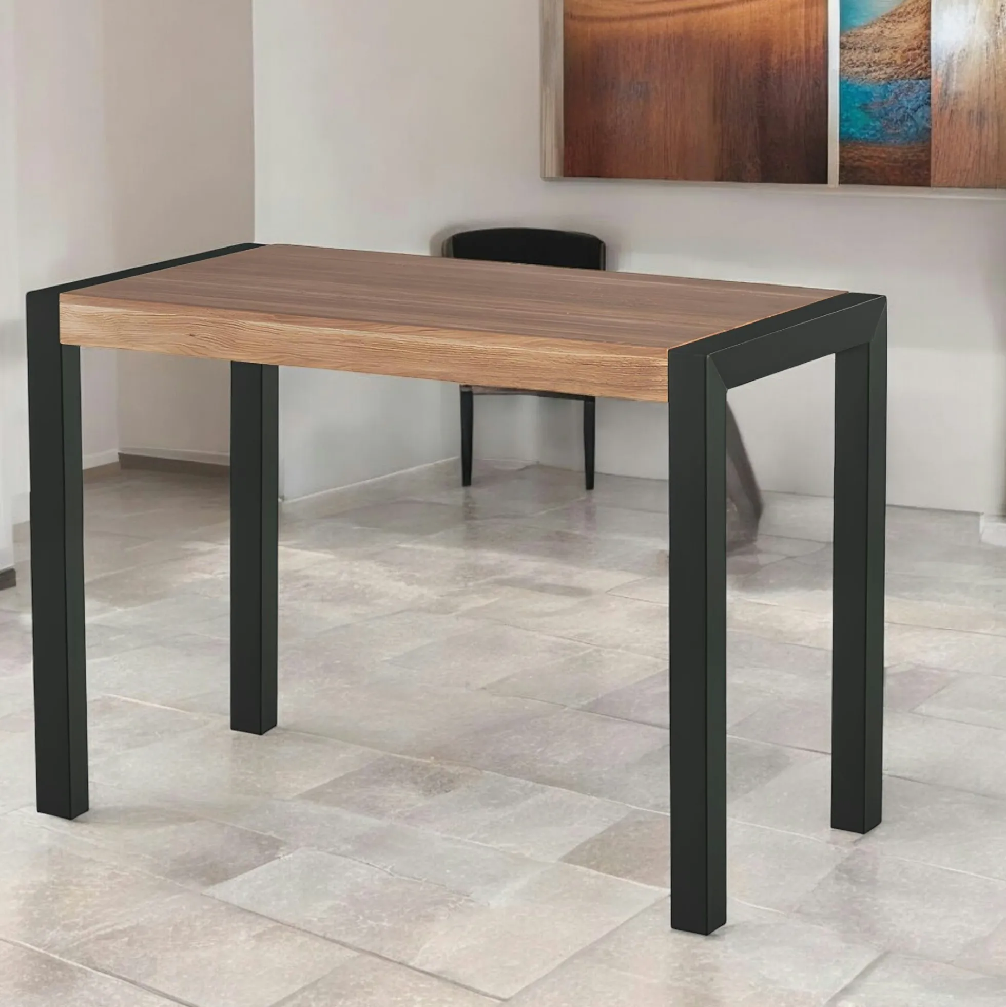 Table haute en chêne huilé 150 cm FERSCOTT 2