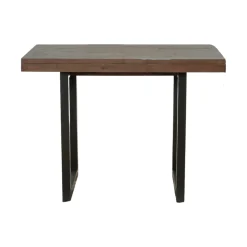 Table haute extensible bois brun recyclé 120-160 cm SAMOA