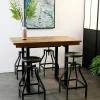 Table haute extensible bois recyclé 120-160 cm BRISBANE
