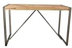 Table mange debout rectangle bois recyclé 180x90 CARAVELLE