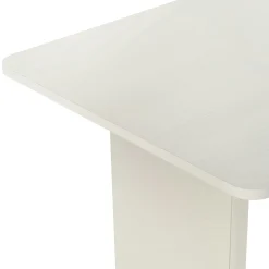 Table à manger blanche bords ronds 180 cm MARFA