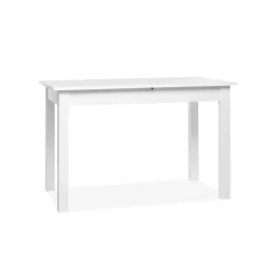Table à manger blanche extensible 140-180 cm ALVA