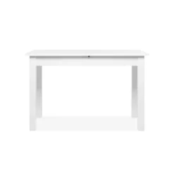 Table à manger blanche extensible 140-180 cm ALVA