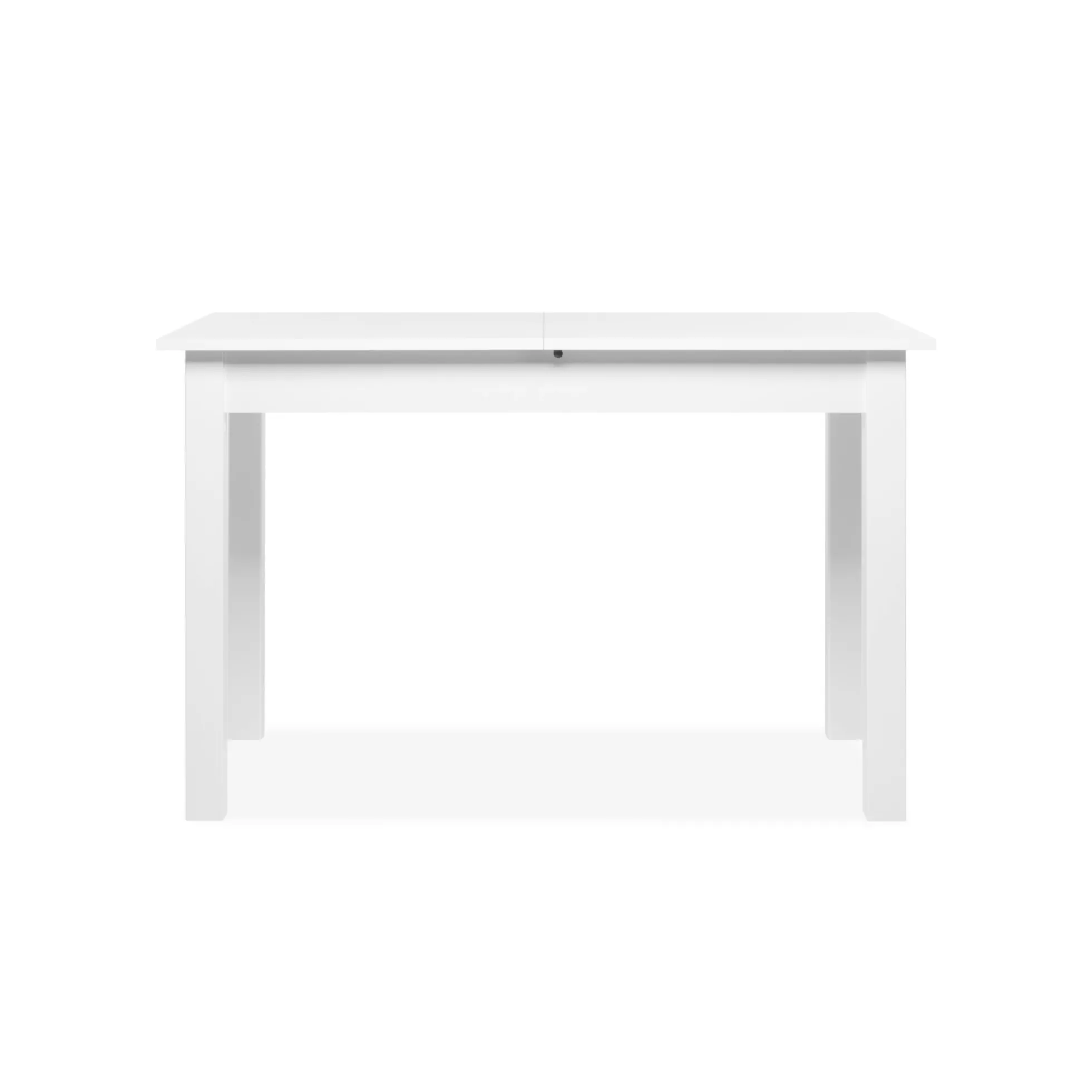 Table à manger blanche extensible 120-160 cm ALVA