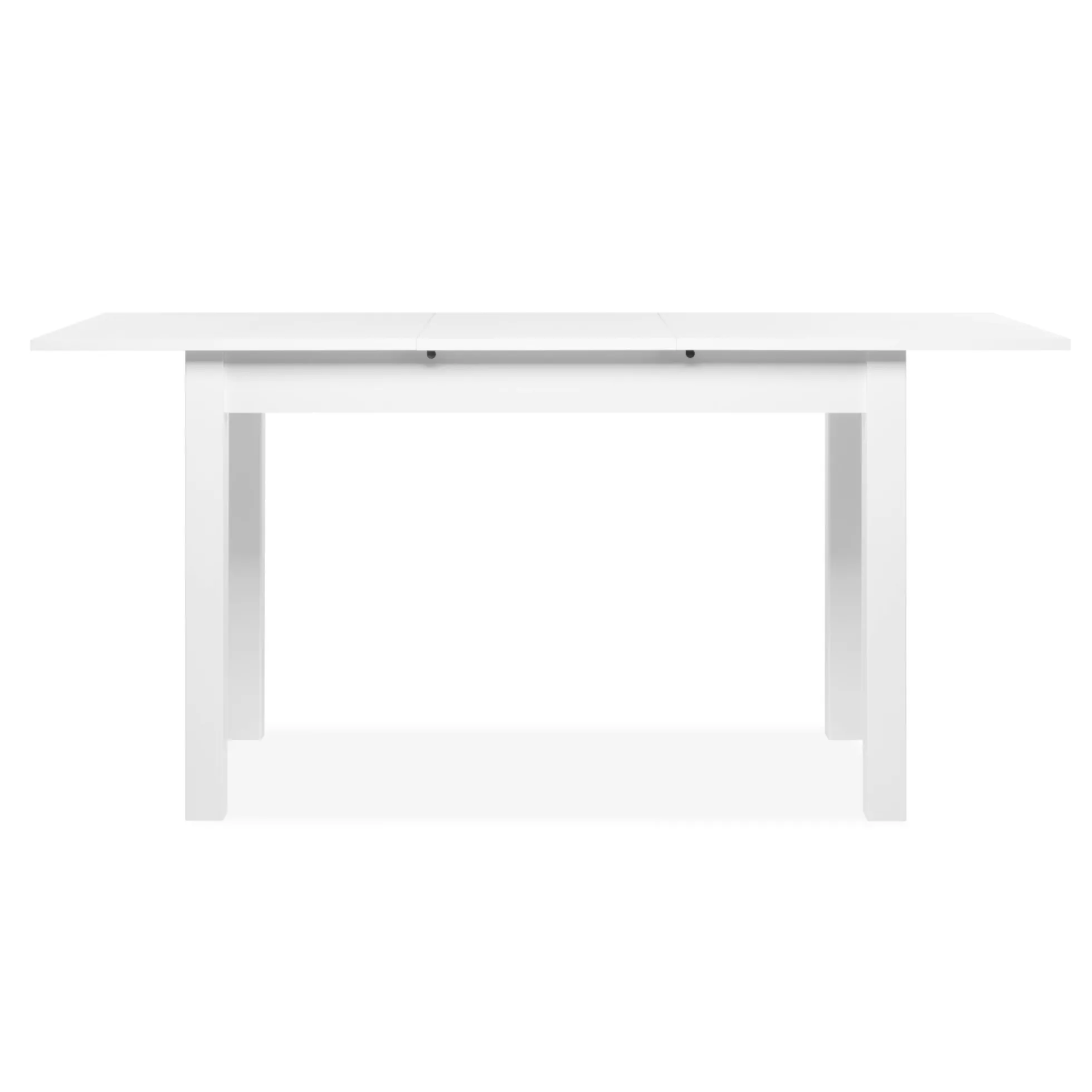Table à manger blanche extensible 120-160 cm ALVA