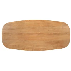 Table à manger bois bords arrondis 280 cm CORTINA