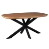 Table à manger bois bords arrondis 160 cm CORTINA