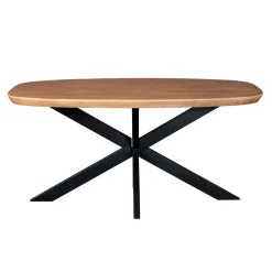 Table à manger bois bords arrondis 160 cm CORTINA