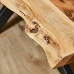 Table à manger bois d'acacia à bords naturels 240 cm ARBOR