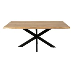 Table à manger bois d'acacia à bords naturels 200 cm ARBOR