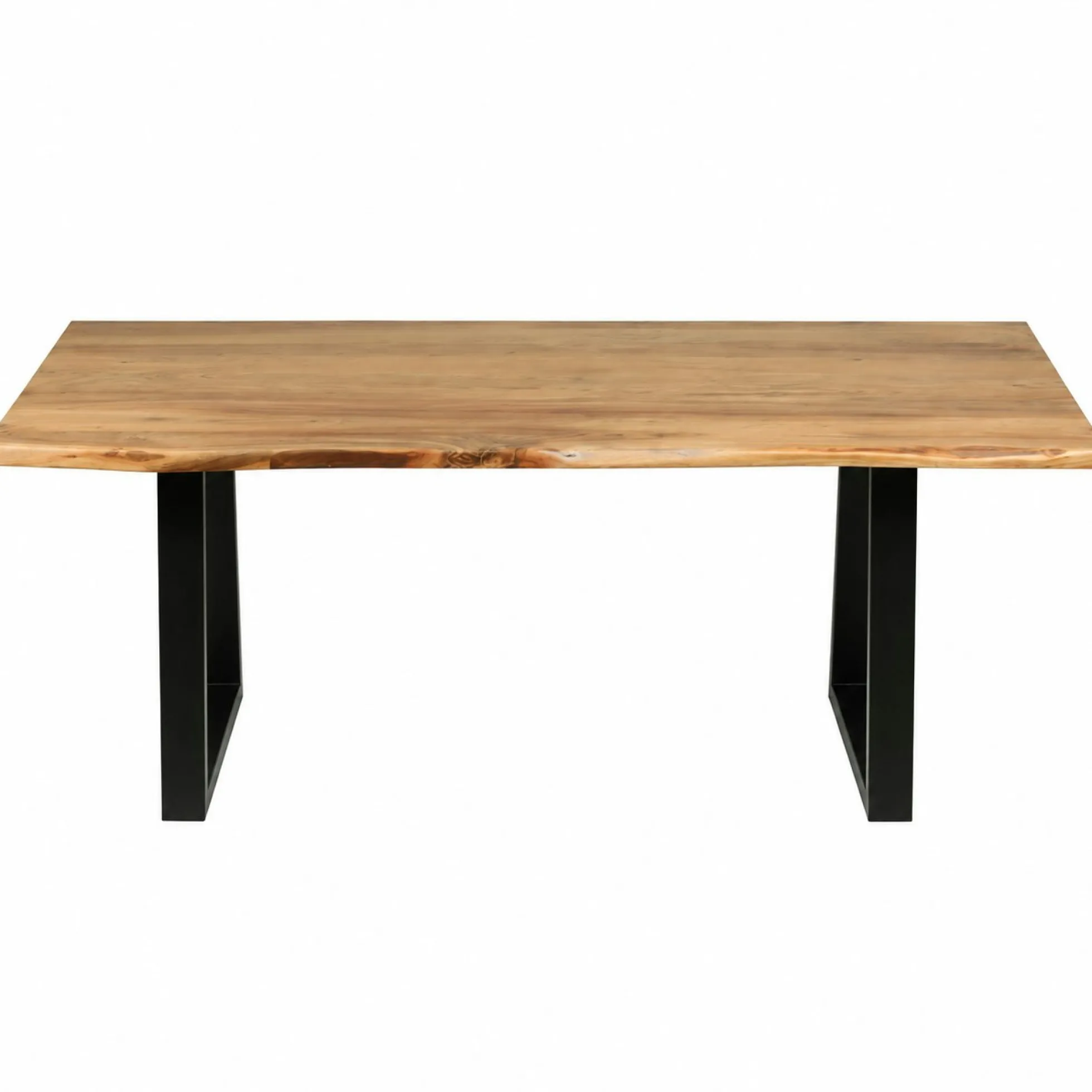 Table à manger bois d'acacia à bords naturels 200 cm CANYON