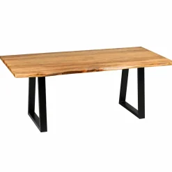 Table à manger bois d'acacia à bords naturels 200 cm CANYON