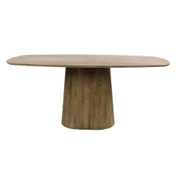 Table à manger bois de manguier à bords arrondis 180 cm CREEK