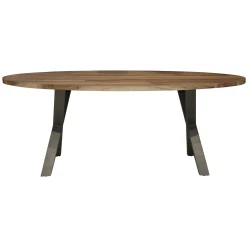 Table à manger bois forme ovale 200 cm HALIFAX