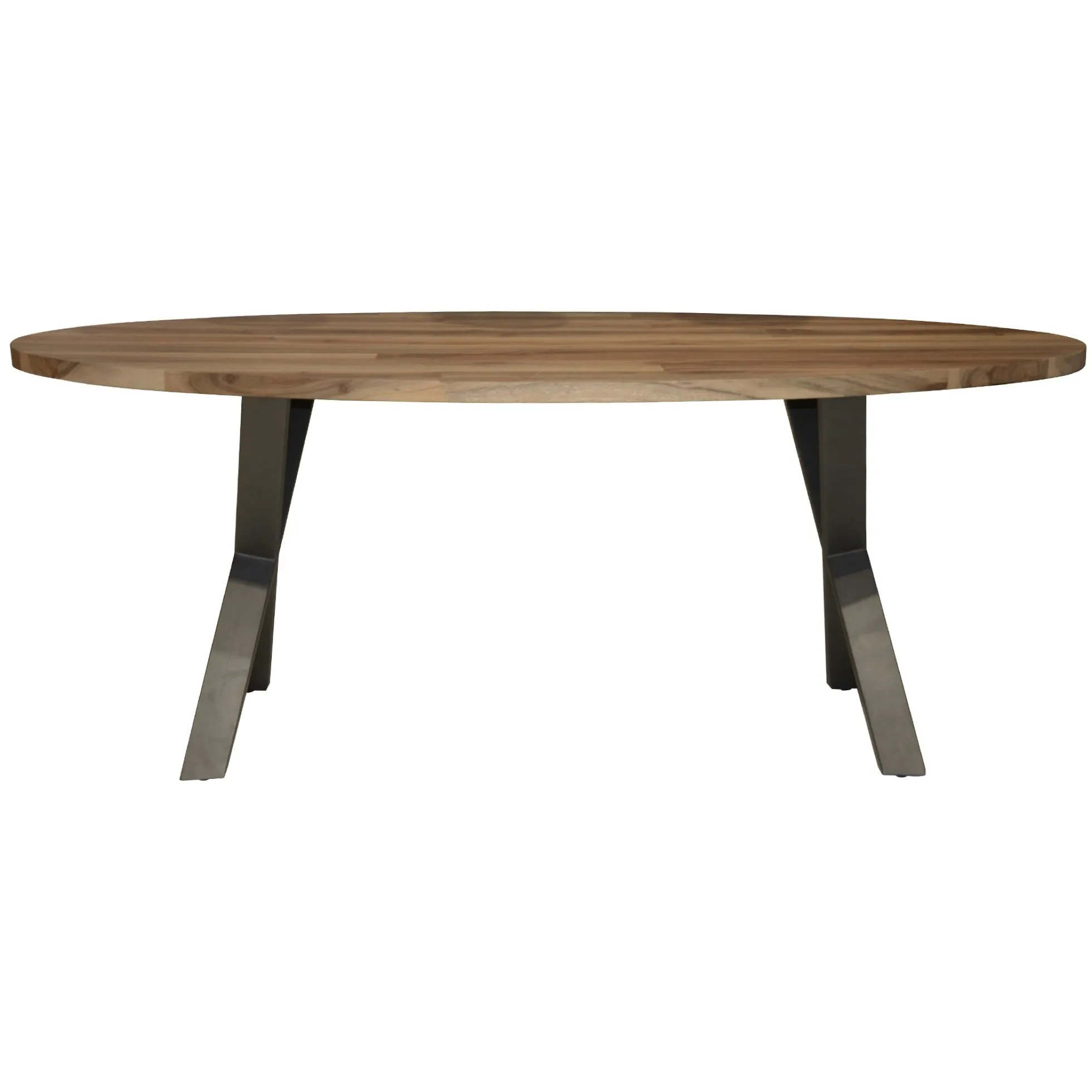 Table à manger bois forme ovale 200 cm HALIFAX