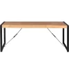 Table à manger bois métal 220 cm MILORA