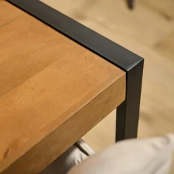 Table à manger bois métal 200 cm MILORA