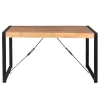 Table à manger bois métal 140 cm MILORA