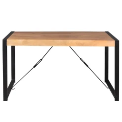 Table à manger bois métal 140 cm MILORA