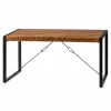 Table à manger bois métal à tendeurs 160 cm KARGO
