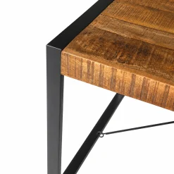 Table à manger bois métal à tendeurs 140 cm KARGO