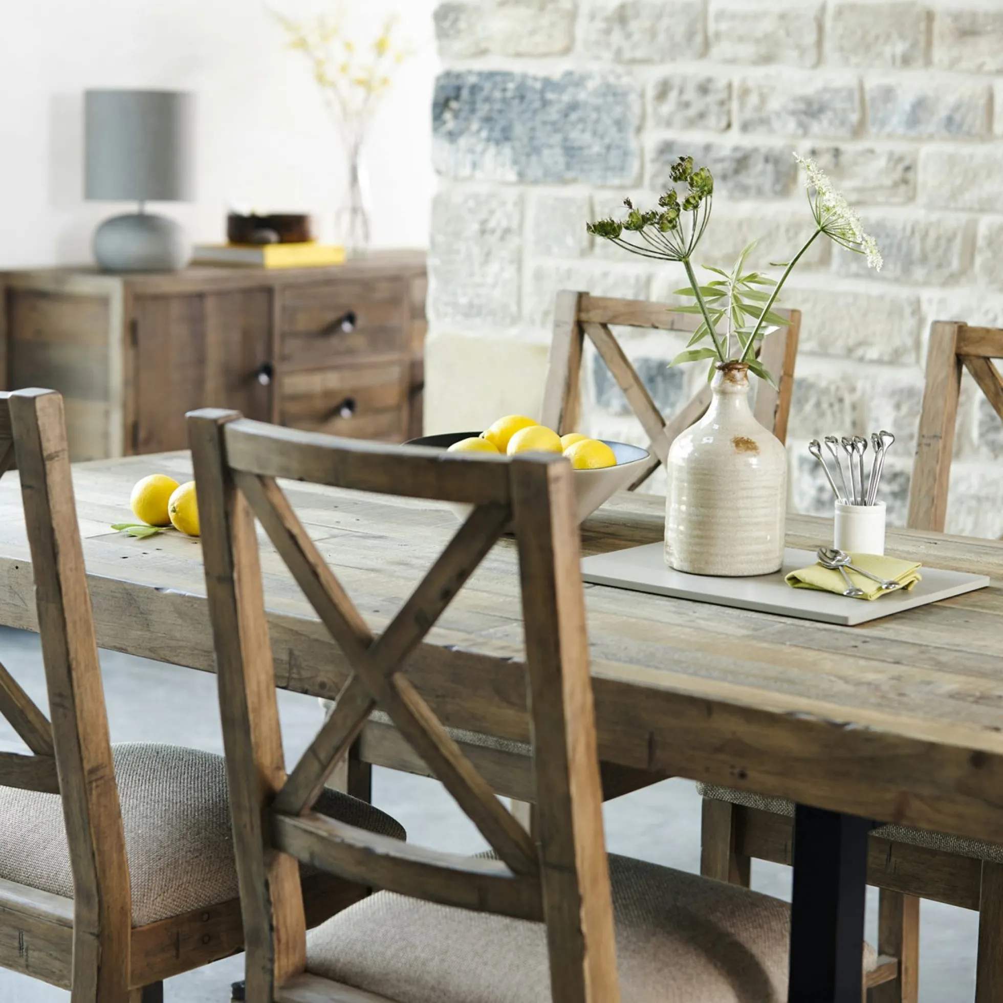Table à manger bois recyclé 180 BRISBANE