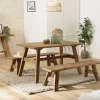 Table à manger bois recyclé style campagne 140 cm DENVER