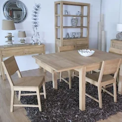 Table à manger / Bureau hévéa massif 160x75cm OLGA