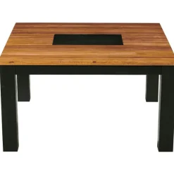 Table à manger carrée en bois 140 cm FAIRLIE