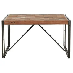 Table à manger carrée industrielle 140 CARAVELLE
