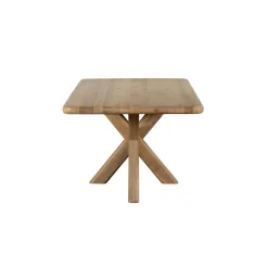 Table à manger chêne massif bords arrondis 240 cm ASTER