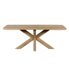 Table à manger chêne massif bords arrondis 180 cm ASTER